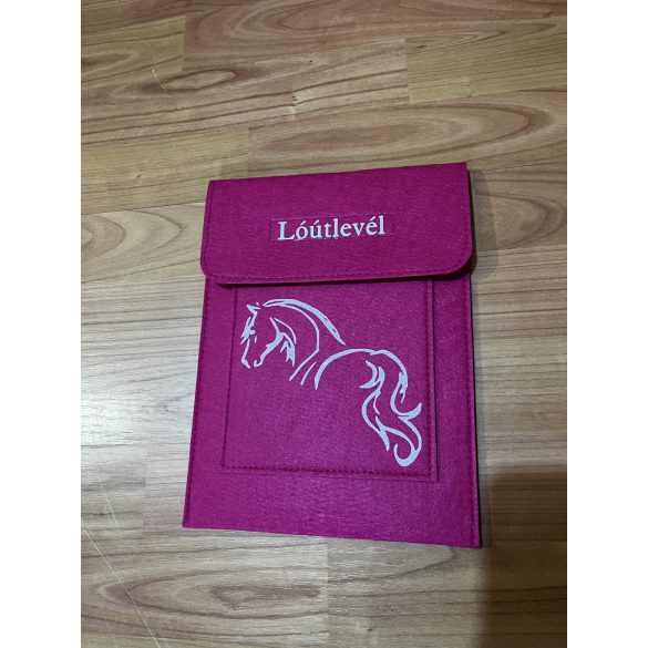 Lóútlevél tartó - pink 
