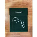 Lóútlevél tartó -sötét zöld 