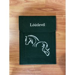 Lóútlevél tartó -sötét zöld 