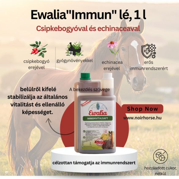 EWALIA Immune Vitality folyadék lovaknak -- Csipkebogyóval és echinaceaval