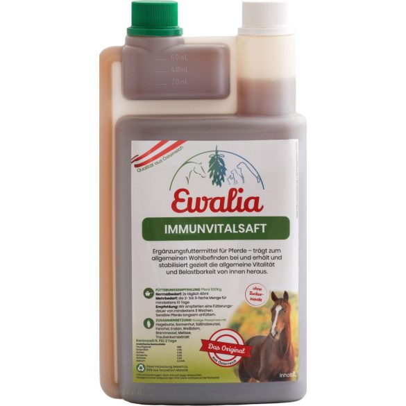 EWALIA Immune Vitality folyadék lovaknak -- Csipkebogyóval és echinaceaval