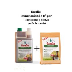   Ewalia  Immune Vitality folyadék lovaknak -- Csipkebogyóval és echinaceaval + H³ por - biotinnal, szelénnel és cinkkel - Támogatja a bőrt, a patát és a szőrt
