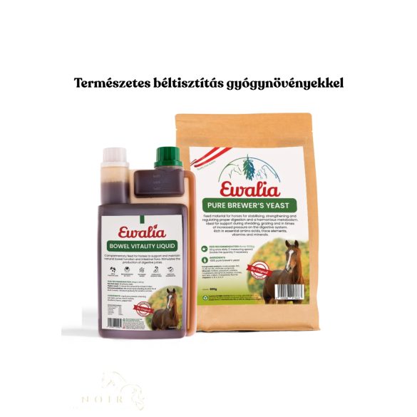 EWALIA 1 liter bélflóralé + 800g sörélesztő lovak számára - természetes béltisztítás gyógynövényekkel