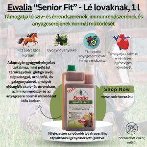 EWALIA Senior Fit folyadék lovaknak 1L - Támogatja az egészséges testi funkciókat