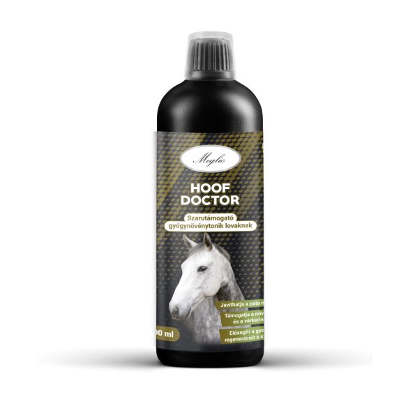 MEGLIO HOOF DOCTOR SZARUTÁMOGATÓ GYÓGYNÖVÉNYTONIK LOVAKNAK BIOTINNAL 500 ml
