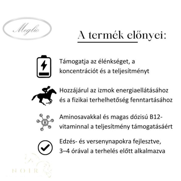 MEGLIO Power Boost energizáló vitamin és aminosav komplex lovaknak 500ml